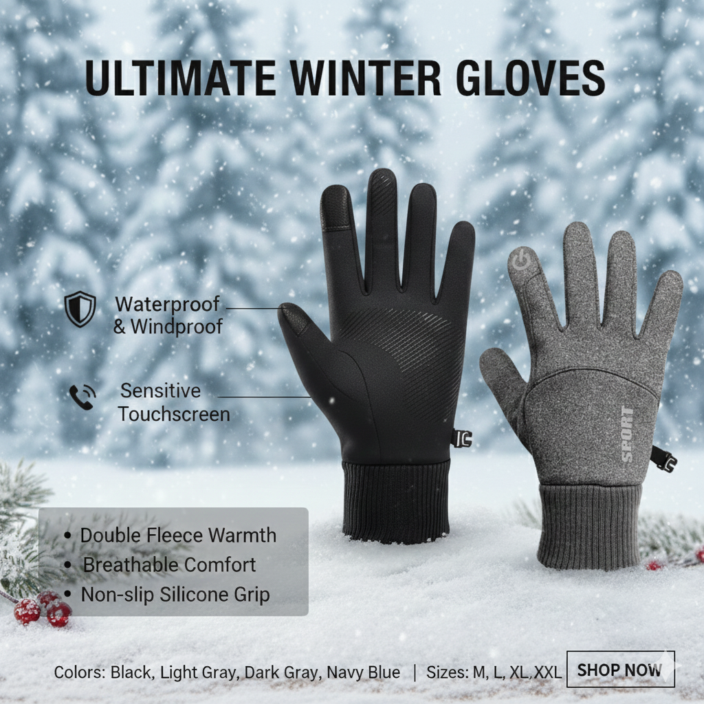 Apex Thermal Pro: All-Weather Touchscreen Gloves